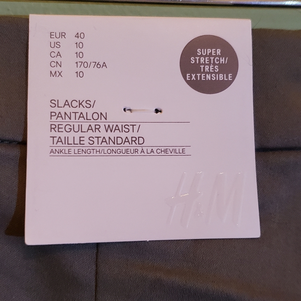 H&M Ankle Stretch Pants Size 10 NWT - Picture 5 of 6
